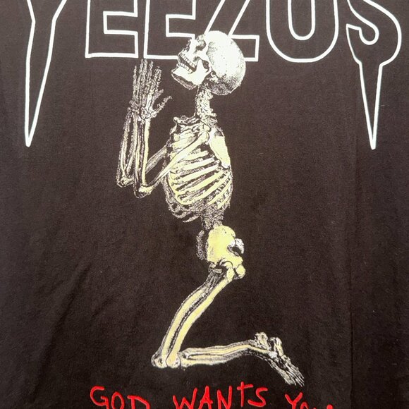 Yeezus "God Wants You" Graphic T-Shirt - Picture 2 of 4